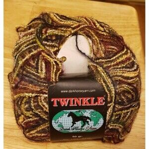 Dark Horse Twinkle mohair metallic yarn